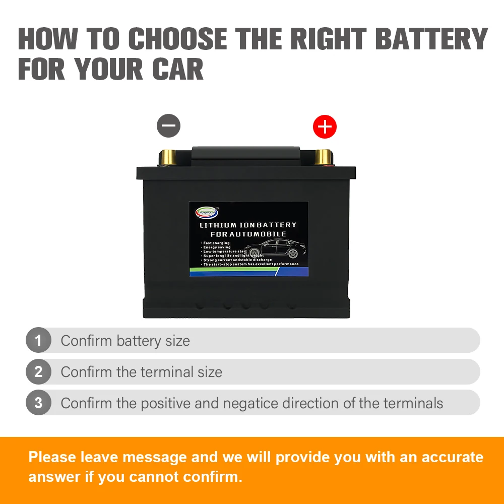 L2-400 12V 50Ah Car LifePO4 Battery CCA1200 Motor Vehicles For All Types Of Cars RV Solar Trailers Boats Camping Lithium Battery