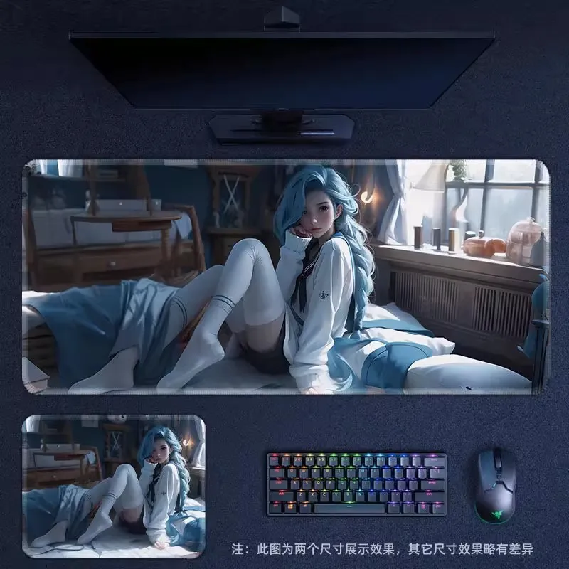 

Anime Girl Gaming Deskmat,Custom Playmat 1000x500 Mouse Pad Playmat Custom Game Mat Printing HD,Personalized Gifts