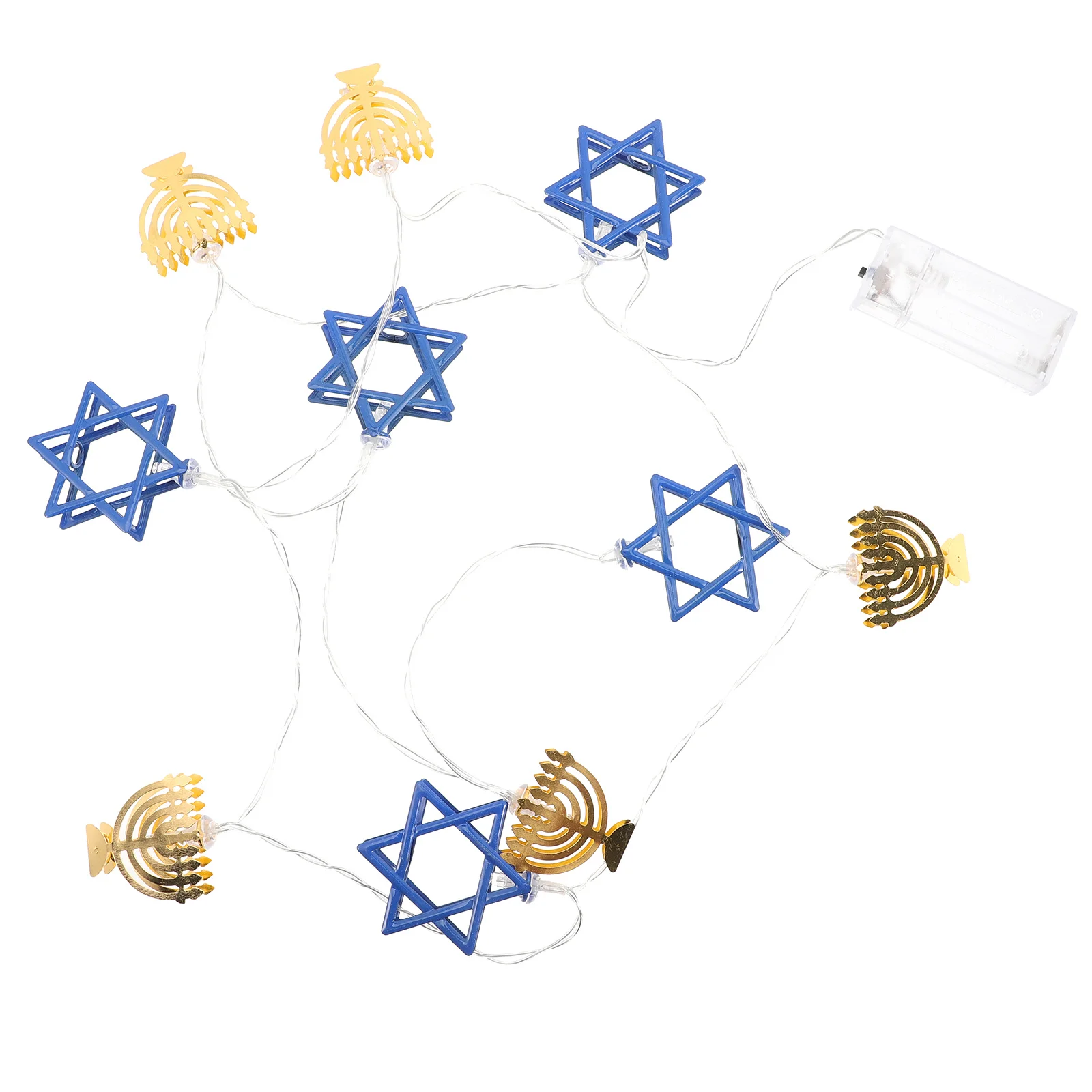 

LED Hanukkah Star String Light Operated Fairy Lights for Indoor Holiday Decor Living Room Room Party Decoration