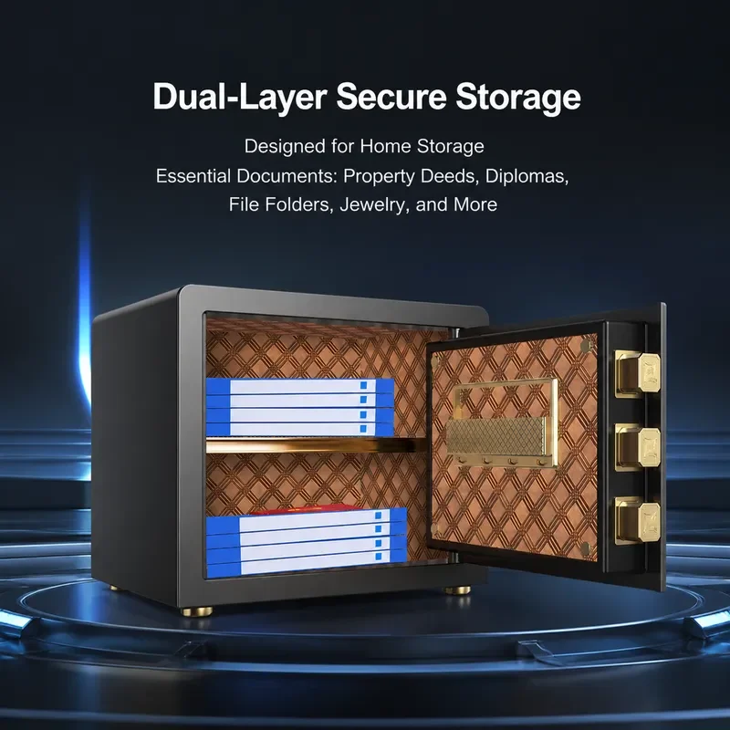 Tiger Safe Home Password Fingerprint Wifi Small Office All Steel Wall Wardrobe Safe