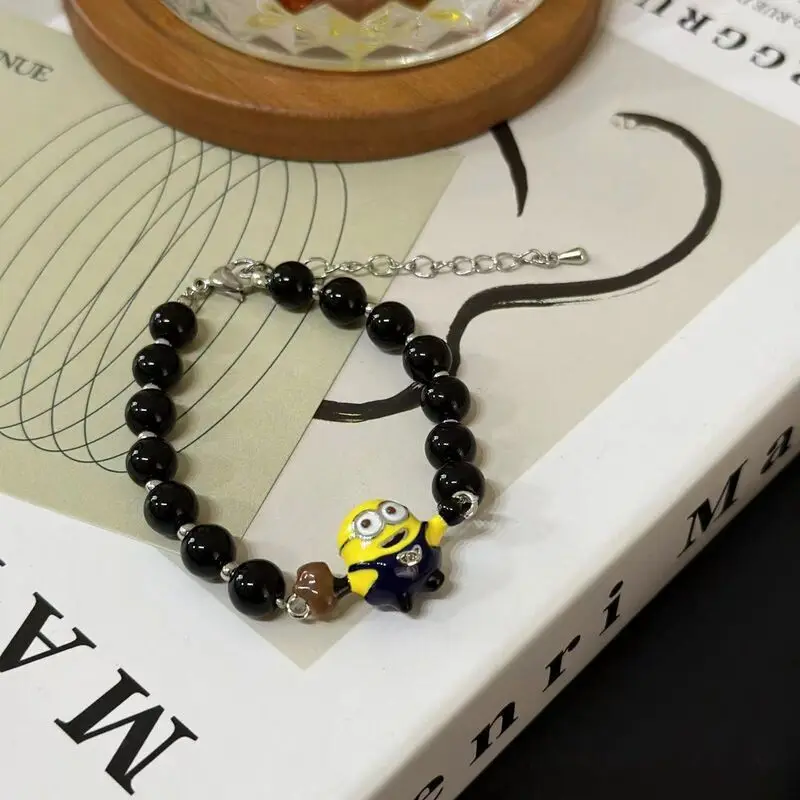 Minimalist Minion Beaded Bracelet | Cute Cartoon Couple Jewelry | Lightweight Luxury Birthday Gift view 5