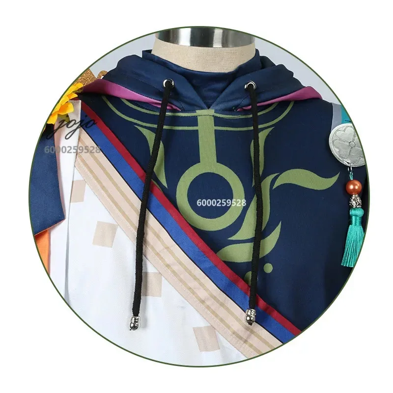 Hot Game Genshin Impact Tighnari Cosplay Costume Wig Tail Shoes Full Set Anime Clothes Role Play Halloween Party Comic Con Suits