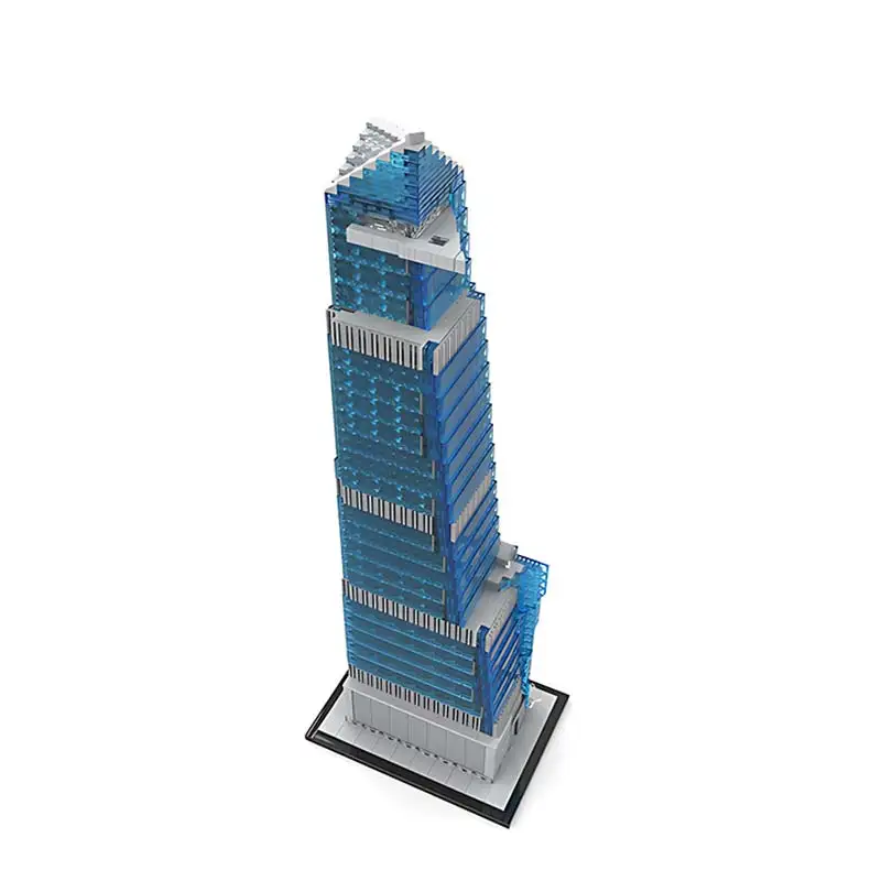 30 yardas Hudson arquitectura de fama mundial modelo ladrillos escala 1:800 MOC paisaje callejero decoración Juguetes de bloques de construcción regalos para niños