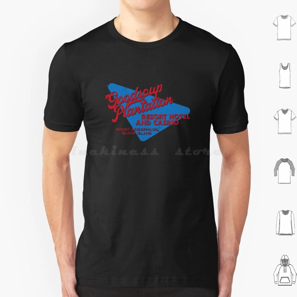 The Goodsoup Plantation Resort Hotel And Casino T Shirt Cotton Men Women DIY Print Caribbean Gaming Guybrush Lucasarts Pirate