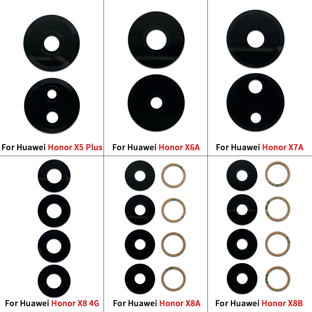 

Новый объектив задней камеры для Huawei Honor X5 Plus X6 X6S X6A X7A X7B X8 4G X8A X8B X9 4G X9 5G X30 X9A X9B Стекло задней камеры