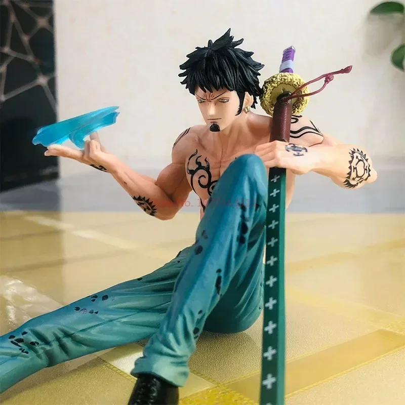 One Piece Anime Figur Bt Sitzhaltung Trafalgar Law Operation Action-figuren Zimmer Ornament Pvc Modell Sammlung Spielzeug Geschenk