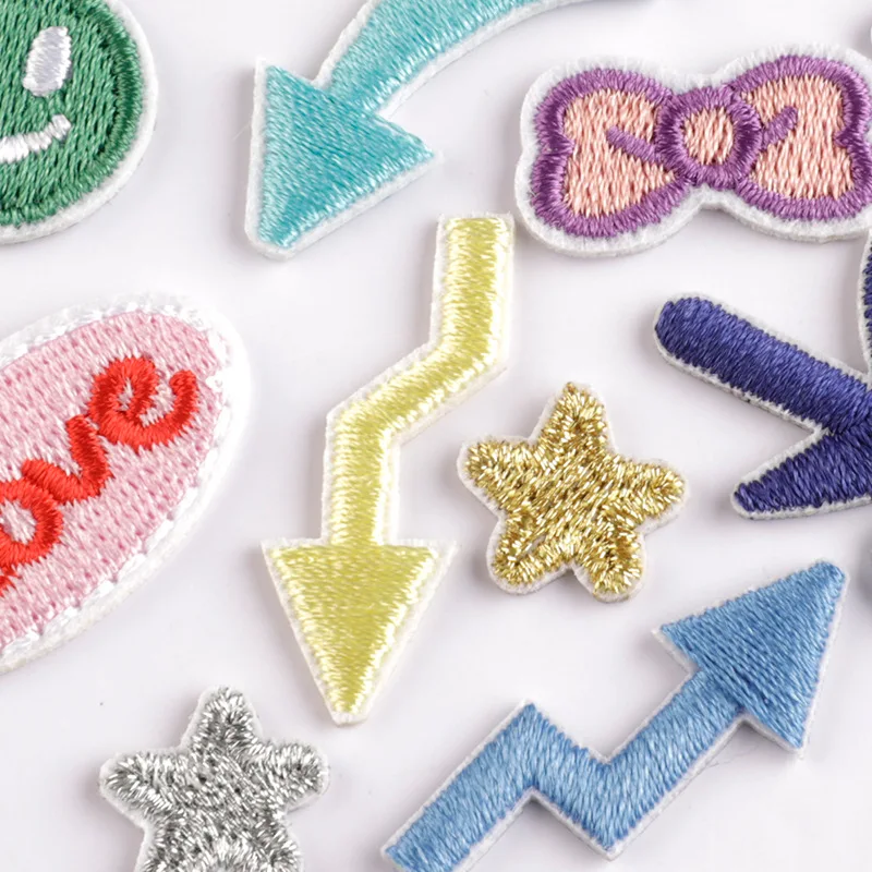21 Stück Form, niedliche kleine Aufnäher für Kleidung, Kinder, zum Aufbügeln, bestickte Jacken, Buchstaben, Aufkleber, Packung, viele Mädchen, Herz, Nähen, Diy – Detail 6