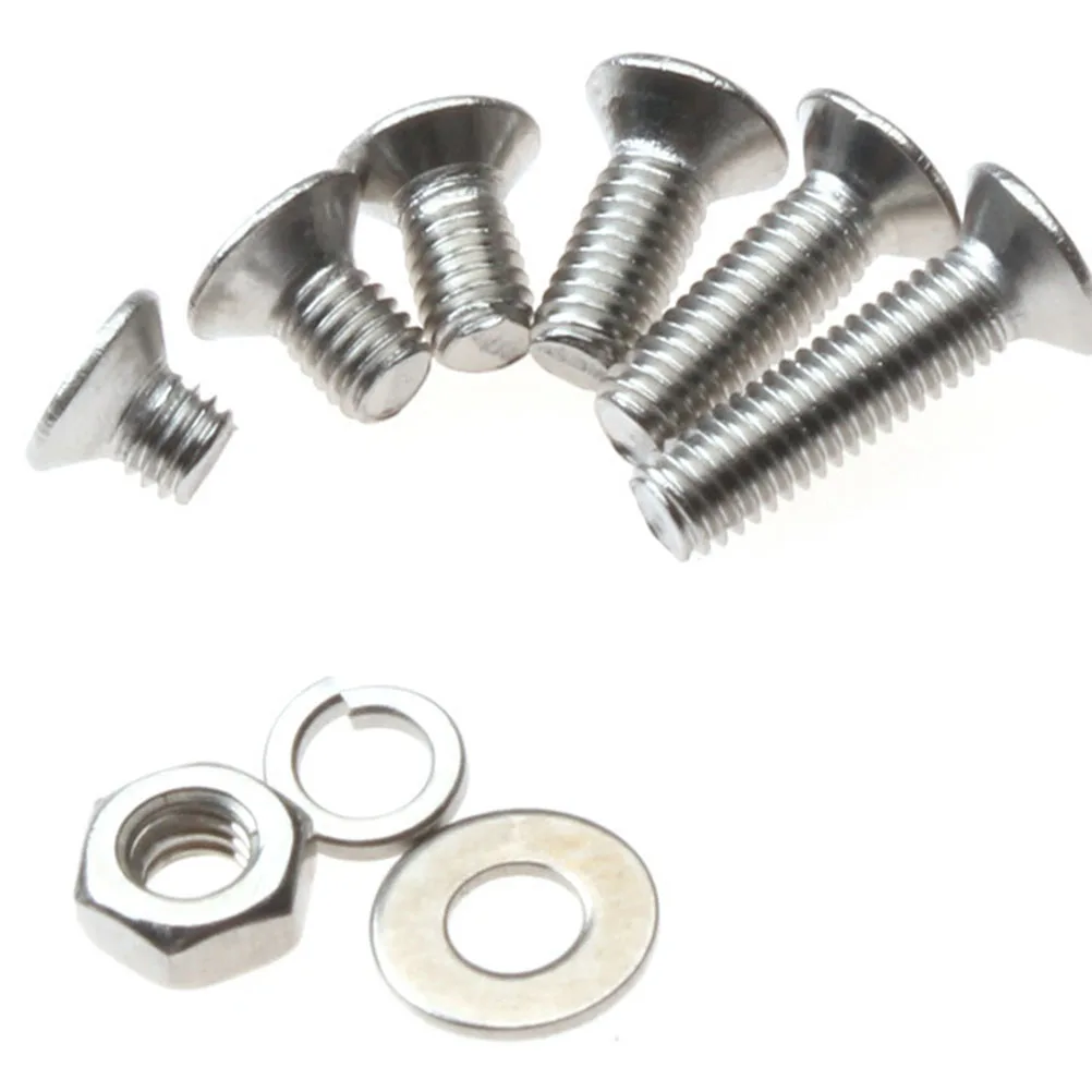 

300 Pcs Stainless Steel Combined Screws Kit Assorted Countersunk Cross Set Screw Nuts Gaskets Repair for Jewelry