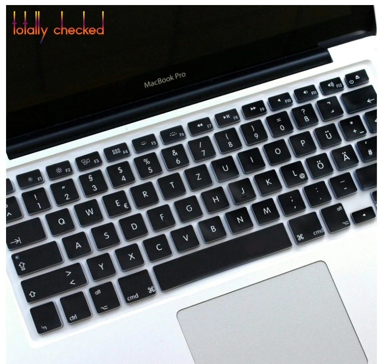 2017 German US enter version keyboard cover For Macbook Air 13 Pro Retina 13'' 15'' (before 2016) A1466 A1502 A1398 A1278 A1286