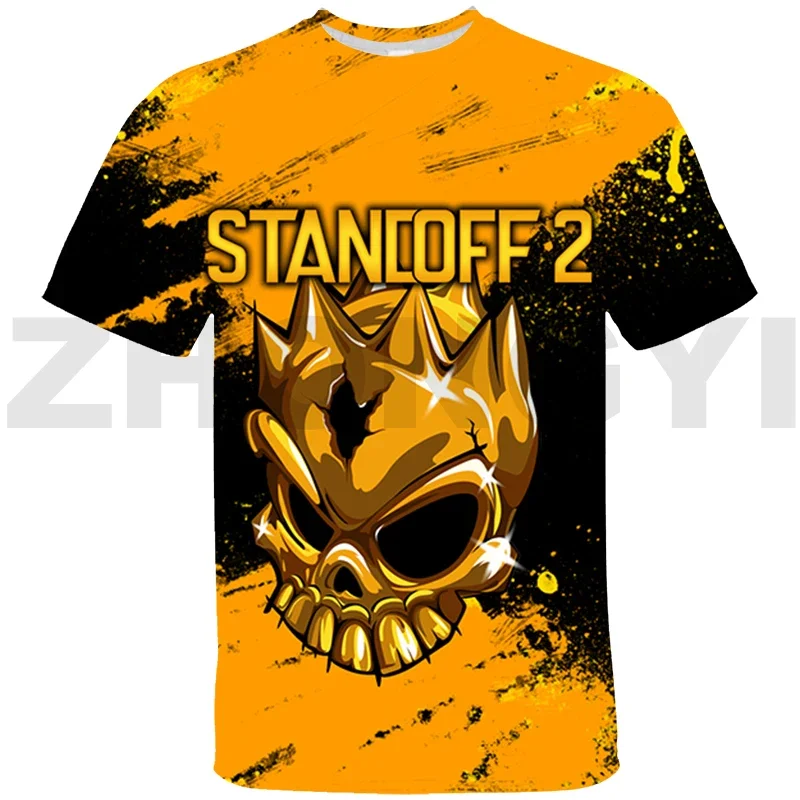 Funny Game Standoff 2 Print Graphic T Shirts 3D Children Cartoon Vintage T Shirt Men Clothing Tops Casual Sports Boys Girls Tees