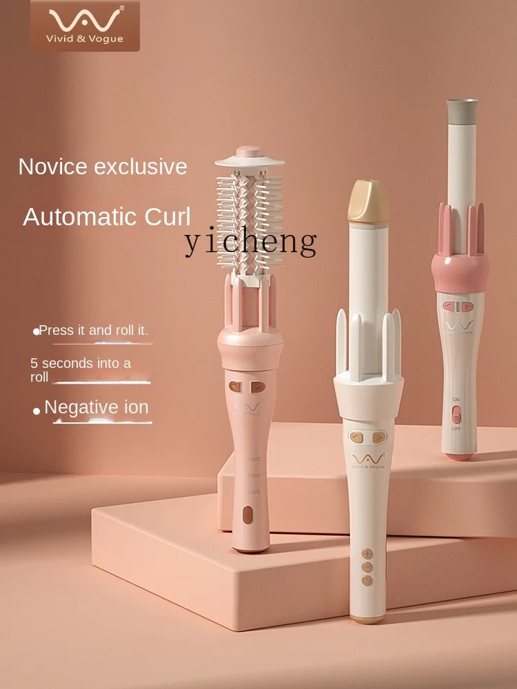 Tqh Automatic Hair Curler Long-Lasting Shaping Straight Comb Anion Does Not Hurt Hair Wool Straight Roll