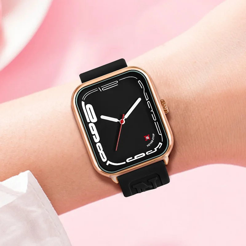 AL-84Silicone strap student fashionable quartz watch for men and womenwatches for man
