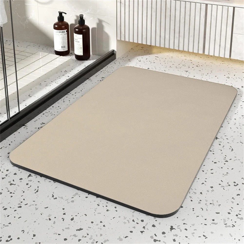 

60x40CM PU Bath Mats Bathroom Rugs Bath Diatomite Stone Floor Mat Non Slip Quick Dry Pad For Household Merchandises Decoraction