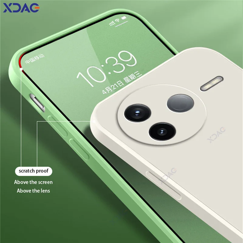 Роскошные двухслойные чехлы для мобильных телефонов для Xiaomi POCO F7 Pro Ultra 5G POCOF7 F7Pro F7Ultra, мягкие квадратные жидкие силиконовые чехлы