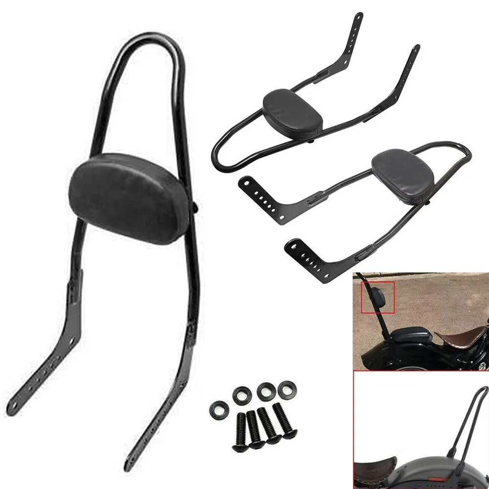Motorrad Schwarz Sissy Bar Rückenlehne Pad Fit Für Harley Softail Street Bob Low Rider FXST 2018-2020
