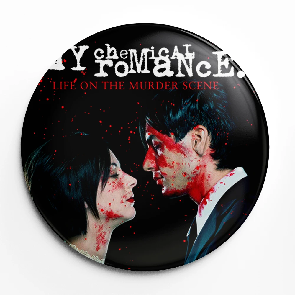 My Chemical Romance Band Soft Button Lapel Pin Brooch Jewelry Decoration Gift 58mm