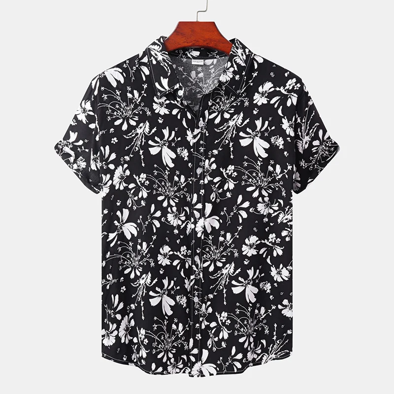 

Summer Flower 3D Print Shirts Men Women Fashion Shirt Casual Hawaiian Beach Streetwear Short Sleeve Shirt Blouse Man