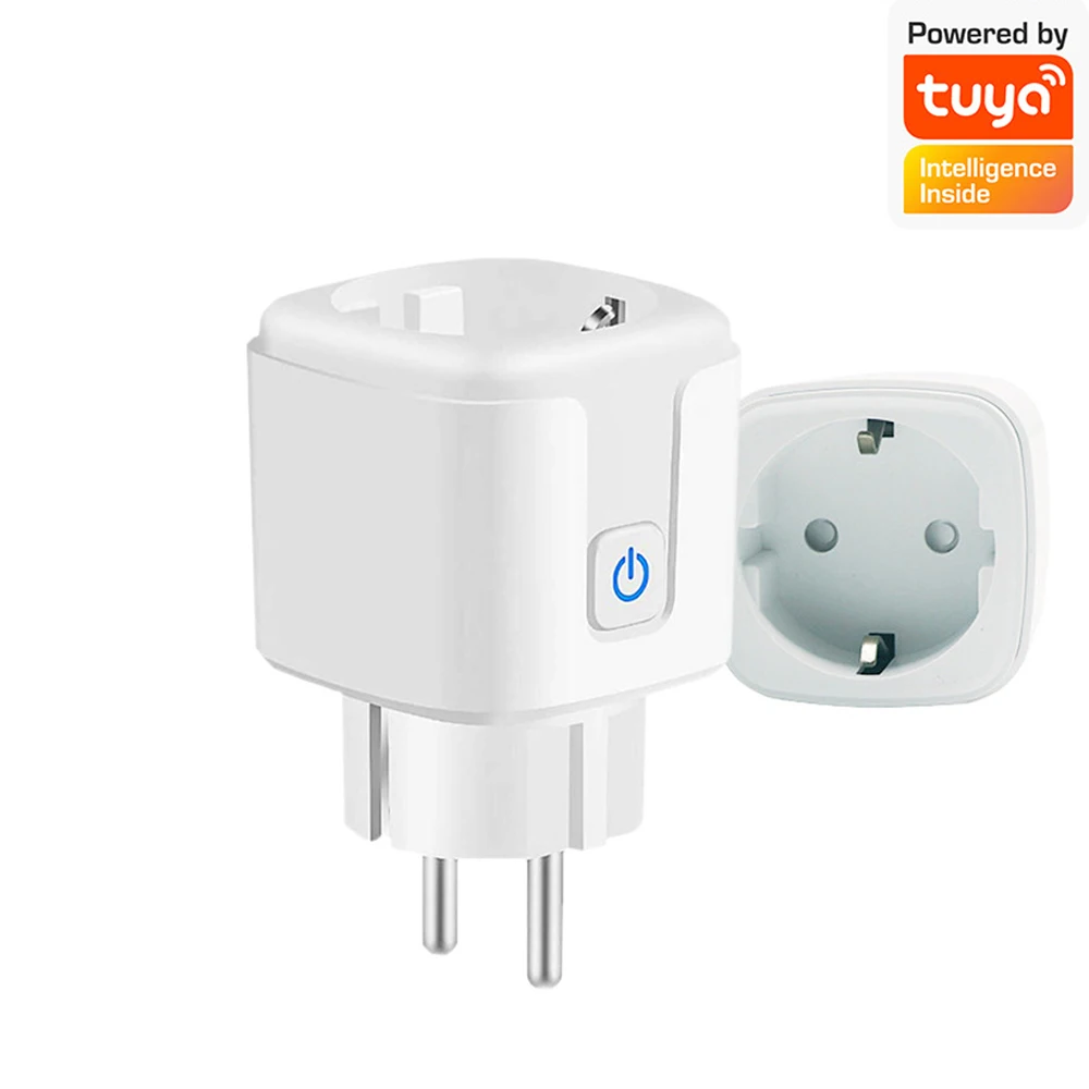 Prise Intelligente UE 16A AC100-240V Tuya Smart Life Prise Wifi Prise de Courant Smart Home Commande Vocale Support Alexa Google