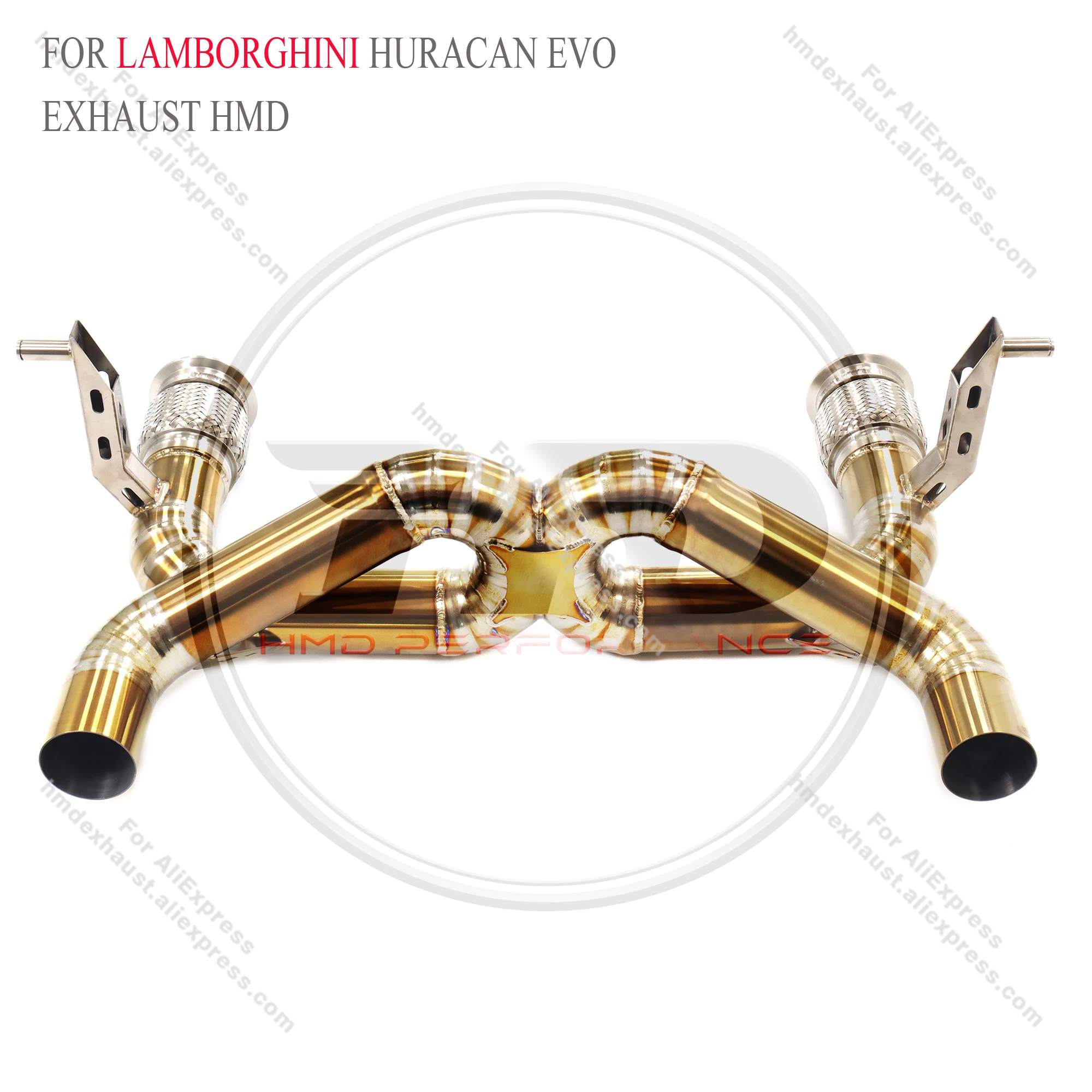 

Titanium catback for Lamborghini Huracan EVO Without Valve HMD Exhaust System Performance Quality certification