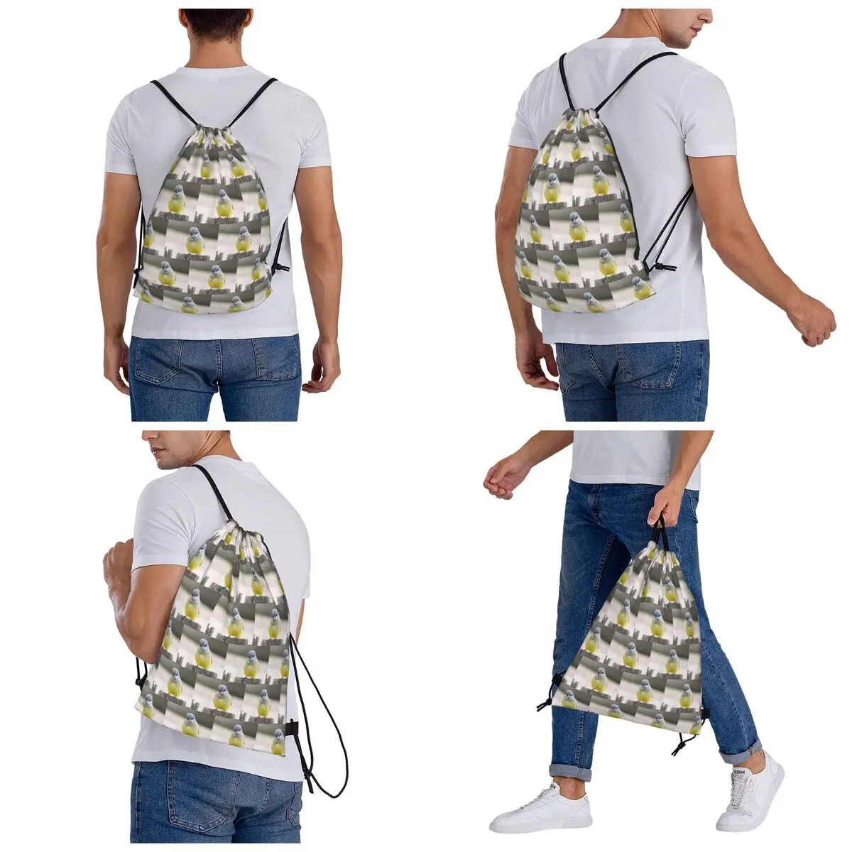 Say's Phoebe Backpacks Multi-function Drawstring Bags Sports Bag Book Bags for Travel School