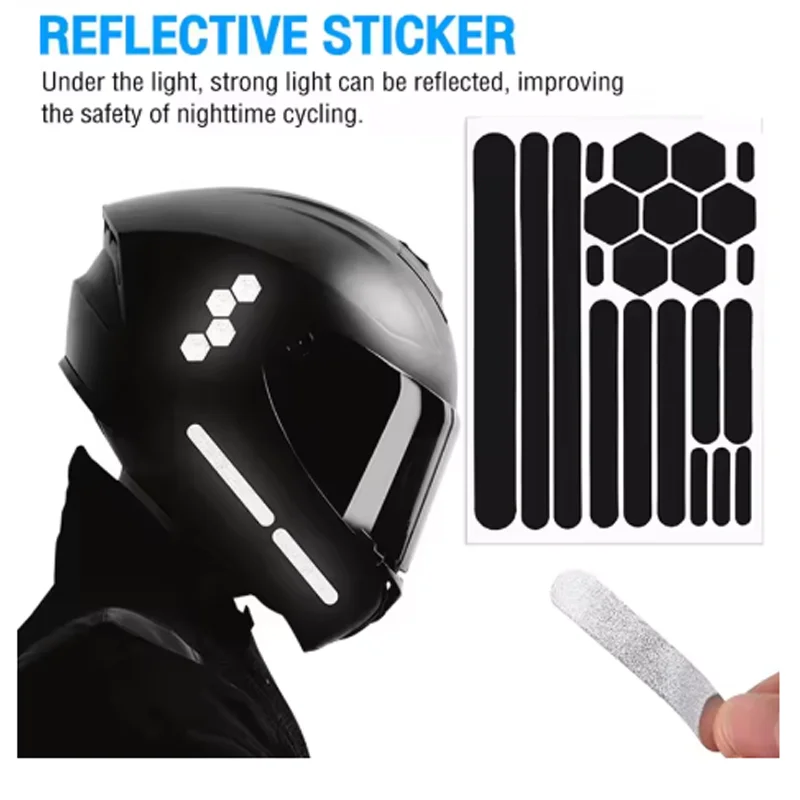 

1Set Reflective Tape For Bikes Reflective Stickers And Tape Self-Adhesive Reflective Tape And Helmets Stickers For Motorcycles
