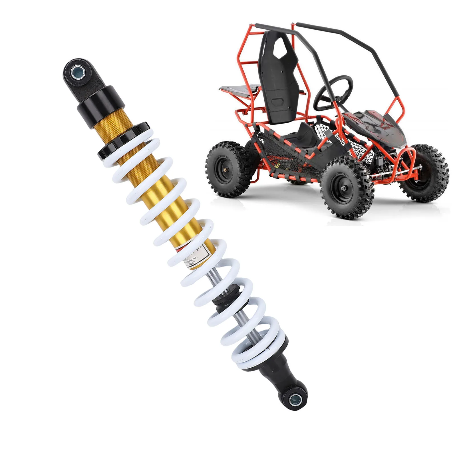 

Heavy Duty Shock Absorber 10mm Diameter Spring Adjustable Damping for Motorcycle ATV UTV Quad Dirt Bike Go Kart Scooter