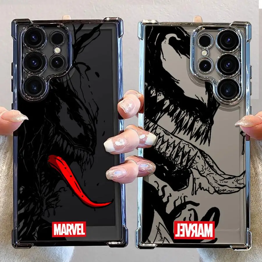 เคสโทรศัพท์นุ่มสําหรับSamsung Galaxy S20 Plus S25 S24 S22 FE S21 S23 Ultra Cool Marvel Venom