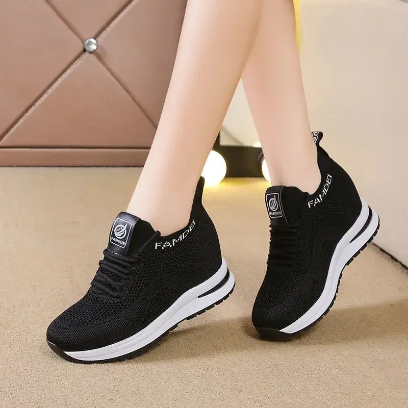 2026 Spring Autumn Casual Shoes for Women Fashion Breathable Platform Mesh Sneakers Female New Designer Sports Tenis De Mujer