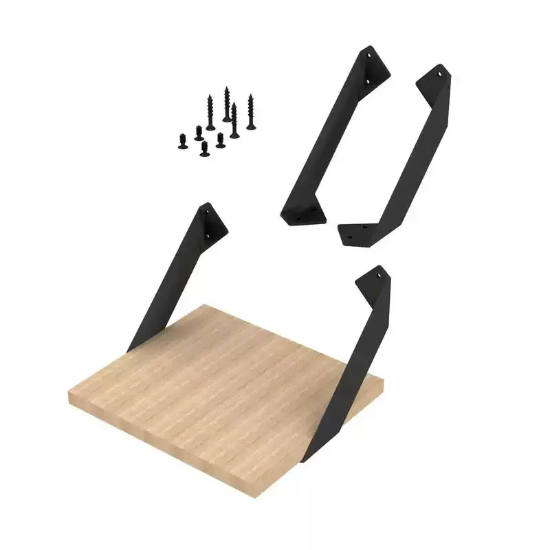 Wall Mounted Shelf Golden Bracket Straight Partition Support Fixed Triangular Right Angle Load-Bearing Bracket Home Organization