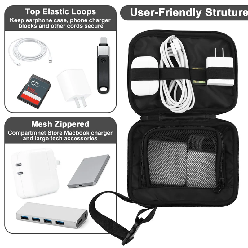 LBER Multifunctional Travel Bag Cable Organizer Bag Gadget Carry Bag For Cables Power USB Flash Drive Charger Accessories