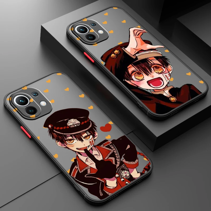 

Toilet-bound Hanako-kun Cute Frosted Translucent For Xiaomi Mi 13 12 12T 11T 11 11i 10T 10 9T Pro Lite Ultra 5G Back Phone Case