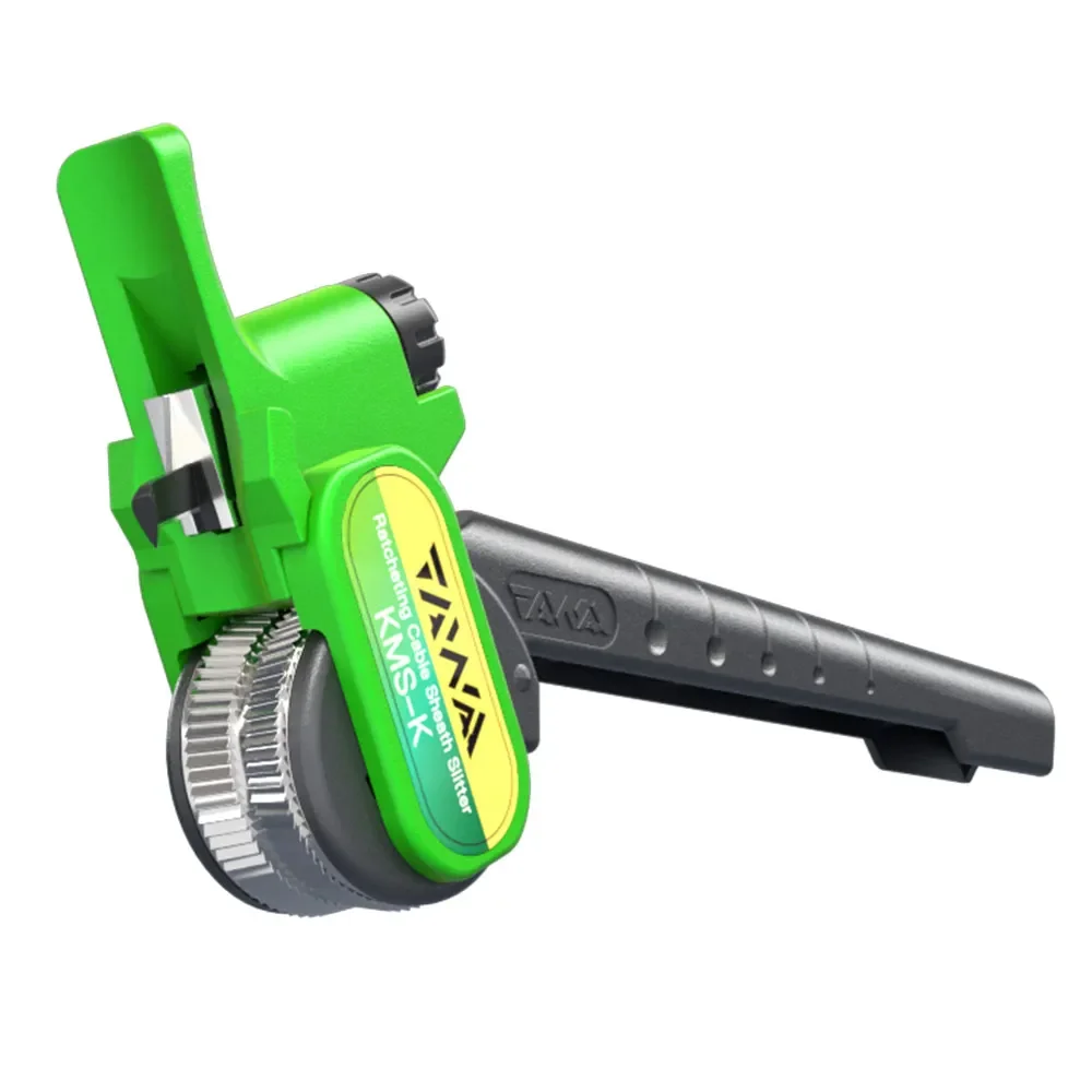 Optical Fiber Tool Longitudinal Stripping KMS-K Double-Sided Knife Ratcheting Cable Slitter