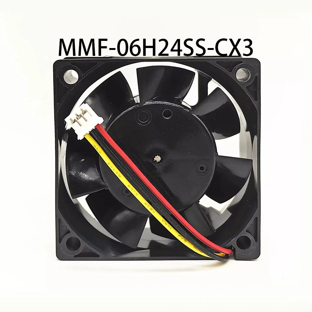 Cabinet Server Cooling Fan 24VDC 0.09A 60*60*25mm MMF-06H24SS-CX3 Inverter Case radiator CB0500H1