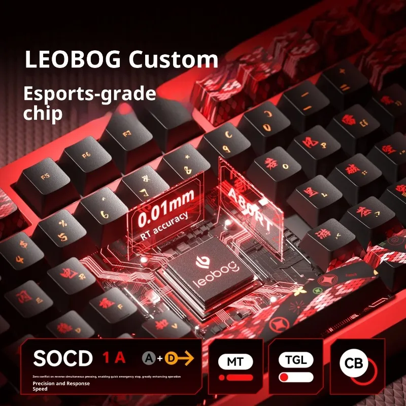 НОВАЯ проводная клавиатура LEOBOG A80RT 0.01RT с магнитным переключателем A80RT ULTRA клавиатура 3 режима на заказ горячая замена игровая клавиатура для киберспорта