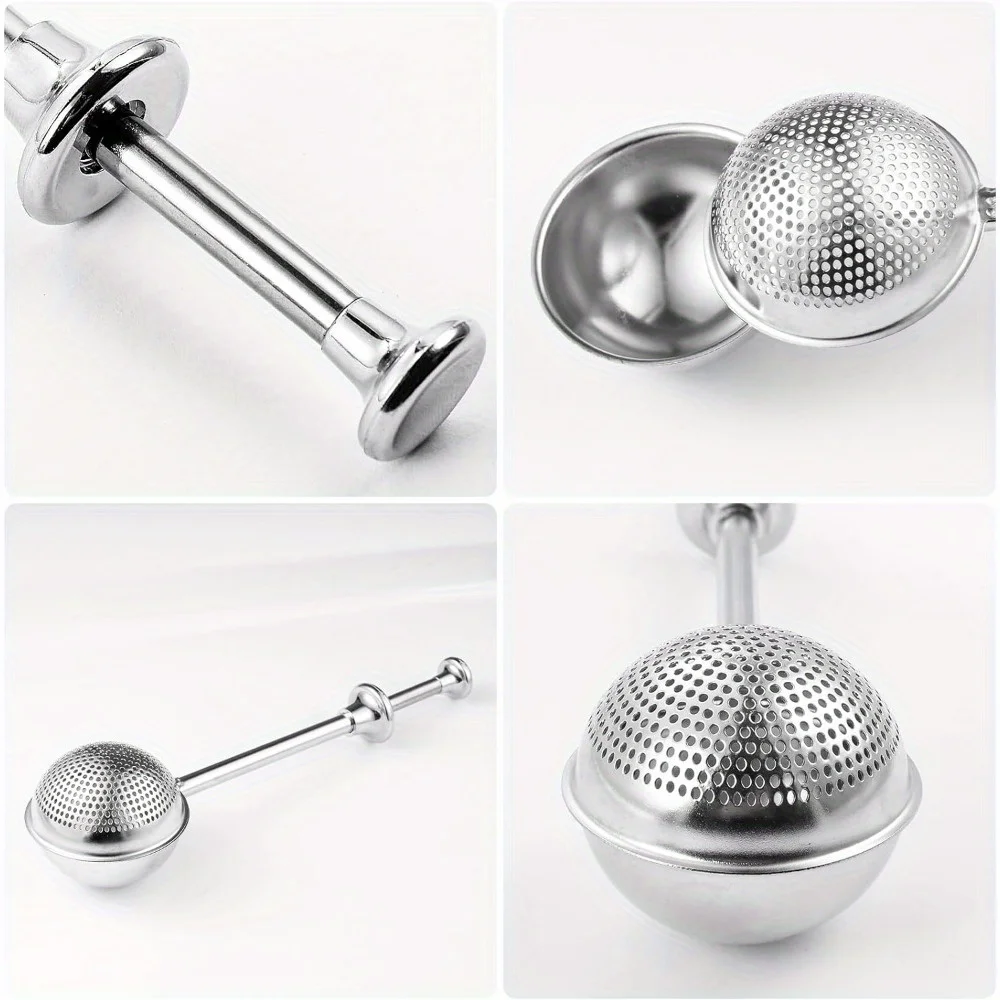 Flour Sifter, Stainless Steel Flour Sifter for Baking, Great Flour Sieve Bakers Dusting Wand for Quick Sifting Cakes and Spices