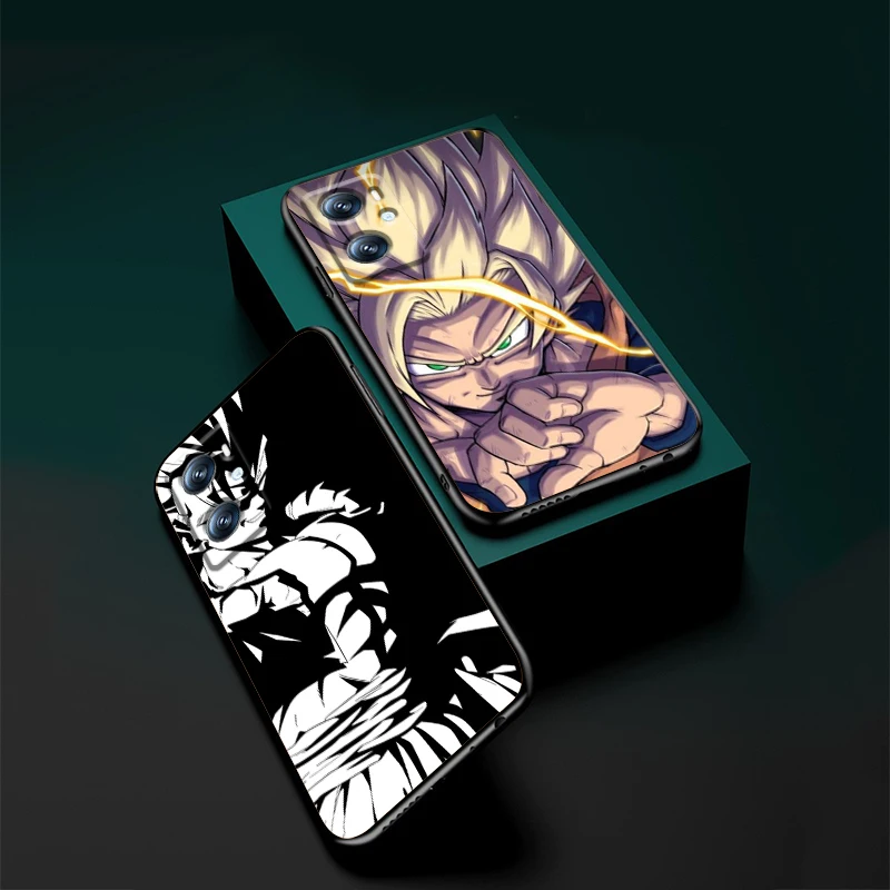 D-D-Dragons B-Balls Z Cartoon For OPPO Find X6 X5 X3 A54S A5 A94 A16 A53S A57 A74 A72 A98 A78 A96 A9 5G Black Back Phone Case