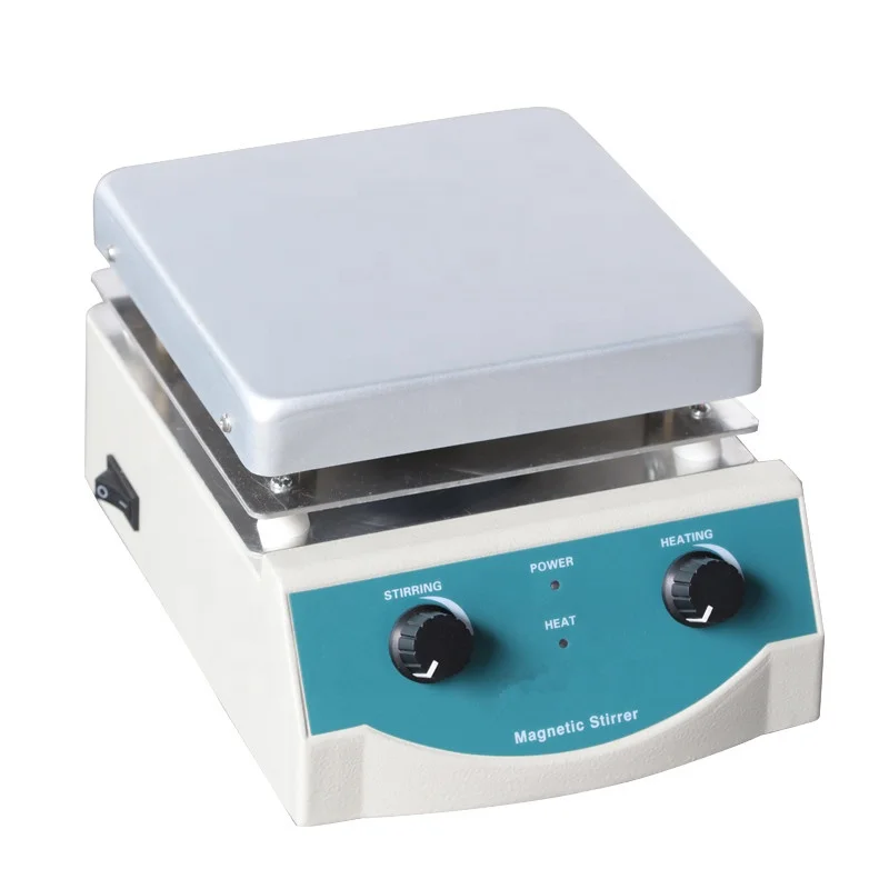 HAIJU LAB Factory Supply Attractive Price 17x17cm Aluminium Panel Hot Plate Magnetic Lab Stirrer image 4