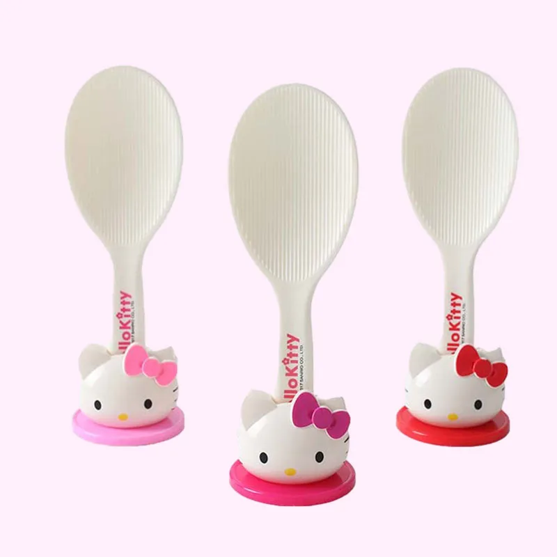 

Kawaii Sanrio Anime Spoon Cute Hello Kittys Cartoon Portable Can Stand Up Non Stick Rice Electric Rice Cooker Spoon Gifts Girls