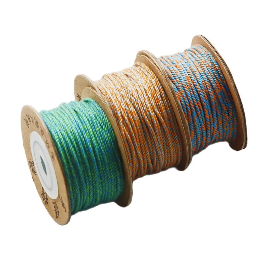 1MM/1.5MM hand-rubbed cotton thread tassel thread DIY color bracelet braided Tibet cotton thread jewelry accessories