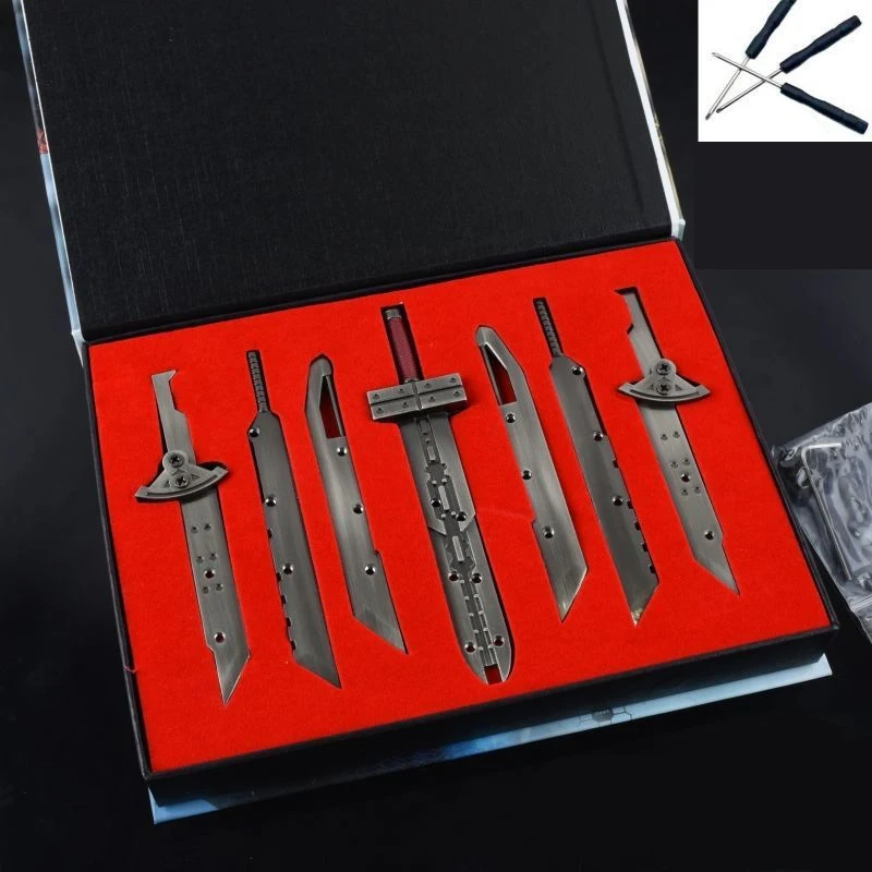 الإبداعية ستة السيوف في مجموعة واحدة لعبة Fenlier نموذج سكين كبير يمكن تجميعها في أداة EDC المحمولة في الهواء الطلق