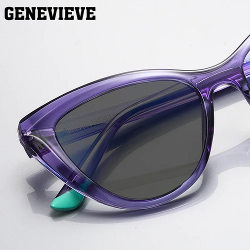 Imagen 2 del producto GENEVIEVE gafas de sol polarizadas de ojo de gato a la moda protección UV gafas de sol graduadas personalizables personalizadas para mujer 2152