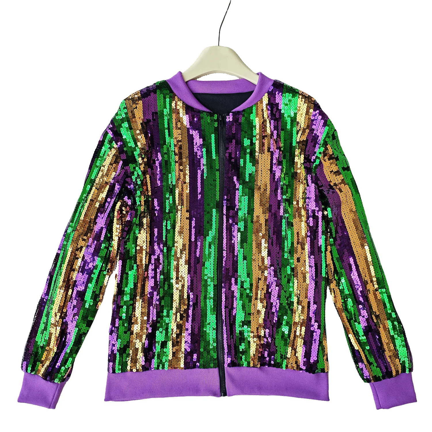 

Осень 2024, новая мода, блестки, цветная блокировка, женская повседневная куртка, простое женское пальто с круглым вырезом и длинными рукавами