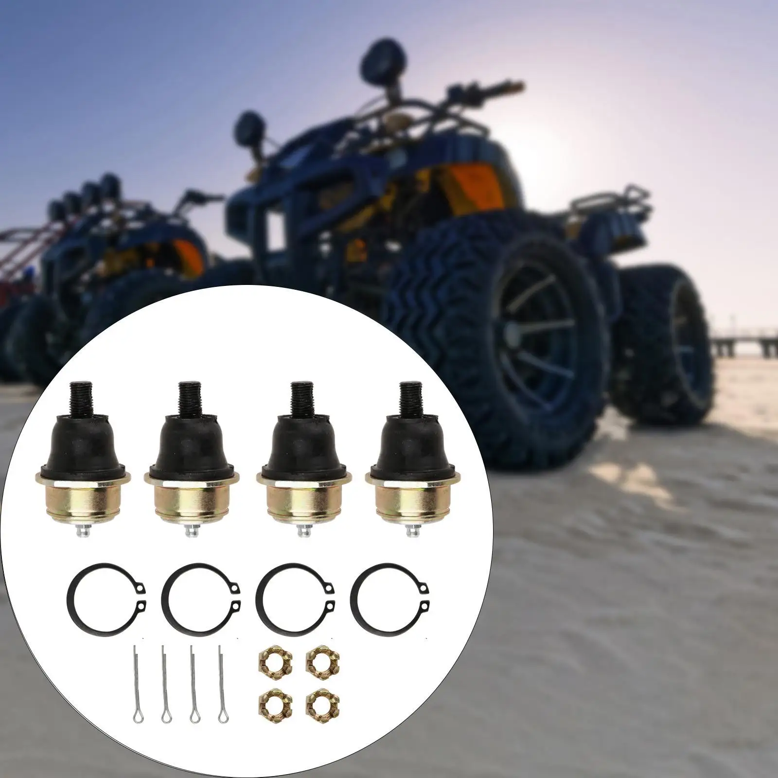 

4Pcs Complete Upper and Lower Ball Joint Set 703500082 706200133 High Performance Professional for Bombardier Can-am DS650