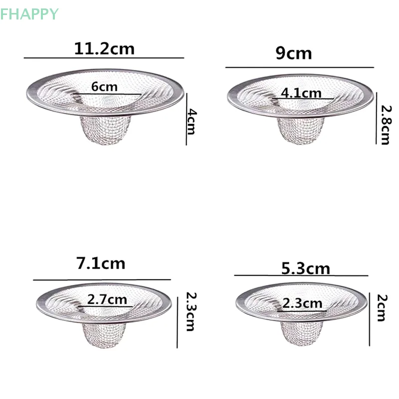 1 buah Filter wastafel air dapur baja tahan karat saringan saluran kamar mandi jaring penangkap rambut Shower Aksesori dapur
