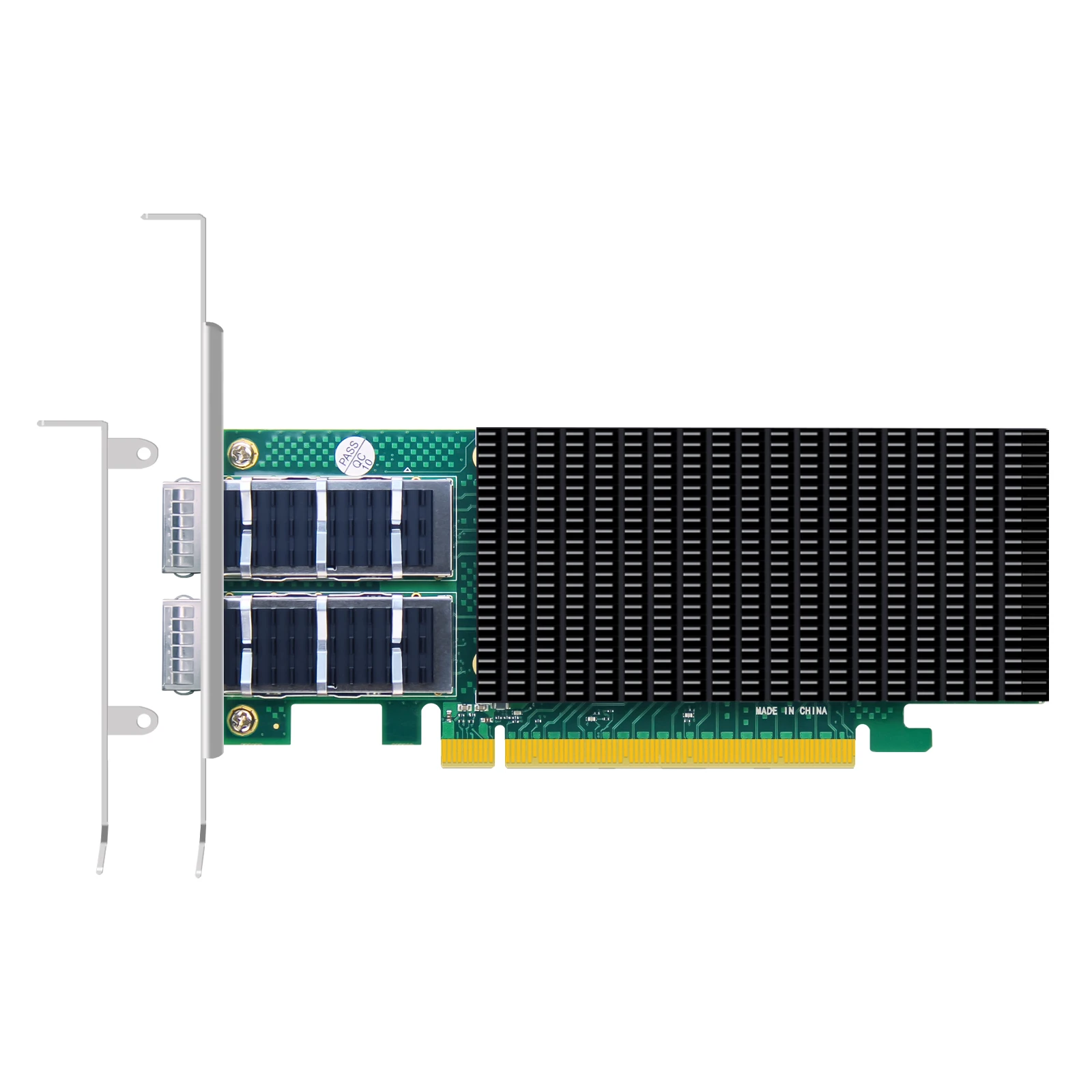 

2-портовая сетевая карта Ethernet 100G QSFP28 с контроллером Intel E810-CAM2, интерфейсом PCIE 4.0 X16