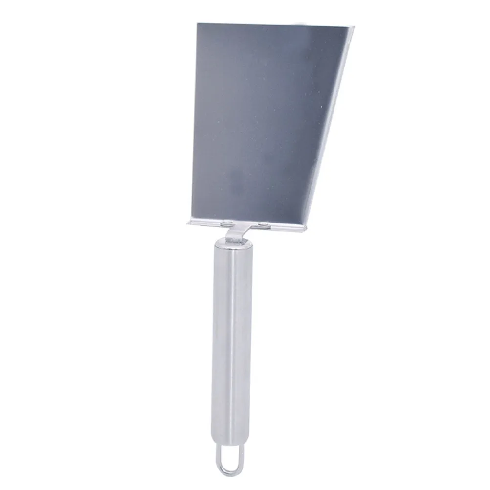 Stainless Steel Pollen Shovel Professional Beekeeping Cleaning Tool Honey Extractor Flat Shovel Hive Scraper Tail Hanging Hole
