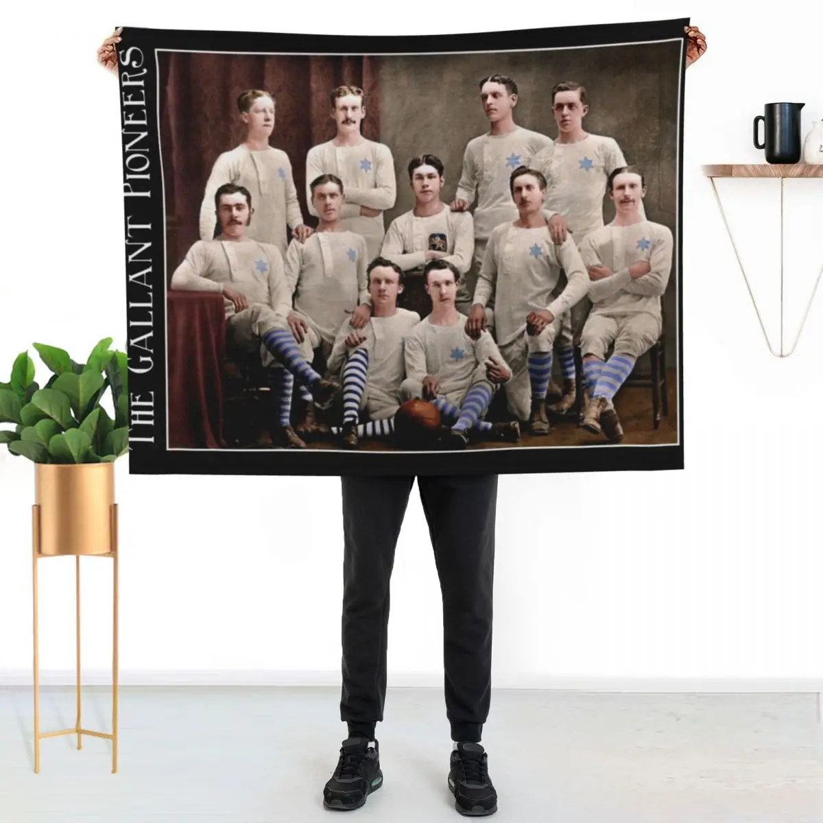 Gallant Pioneers Throw Blanket Loose Soft Big Plaid on the sofa For Sofa Thin Multi-Purpose Bed Fashionable Blankets