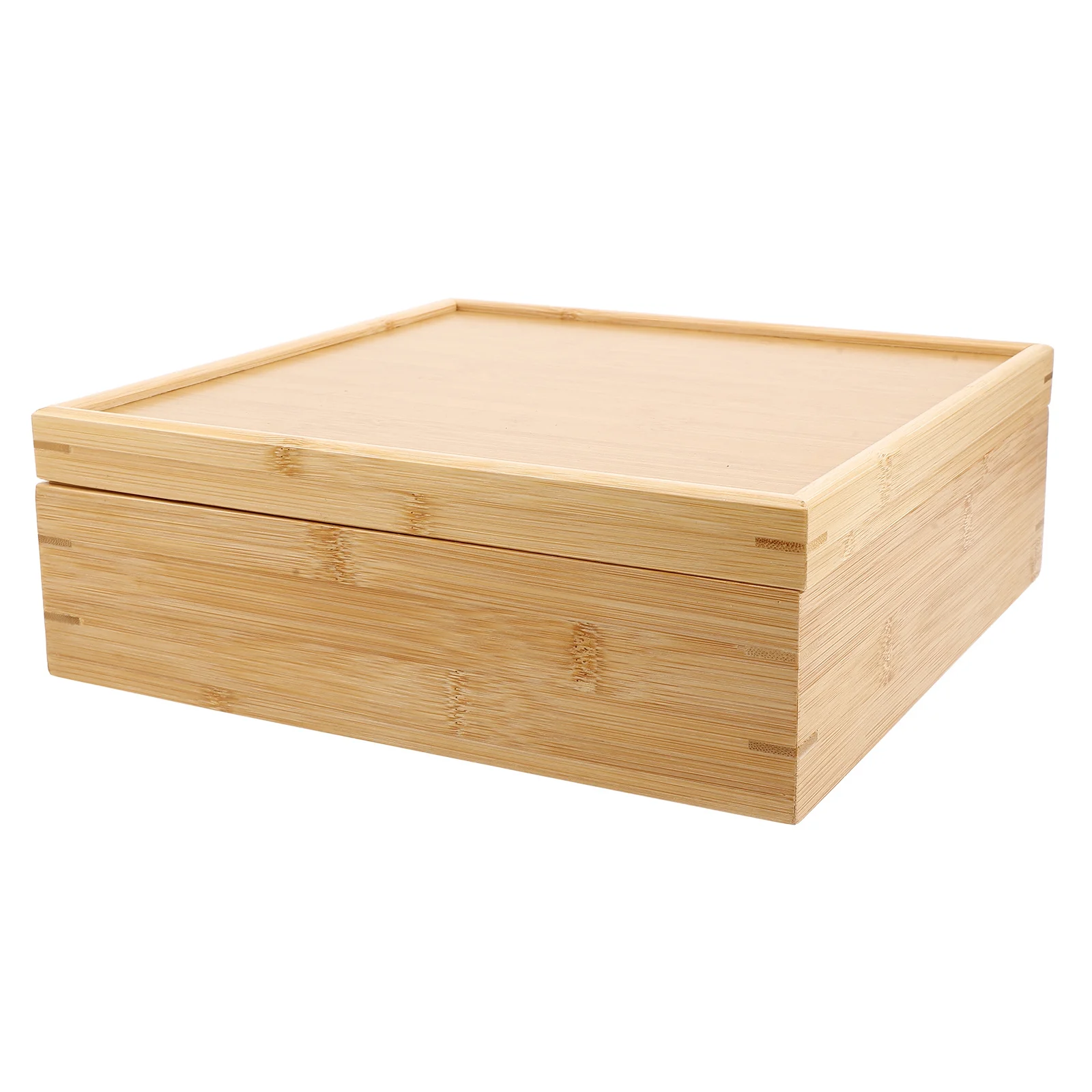 

Bamboo Dry Fruit Box Lid Divided Serving Tray Snack Storage Organizer Wedding Engagement Gift Wooden Sushi Tray