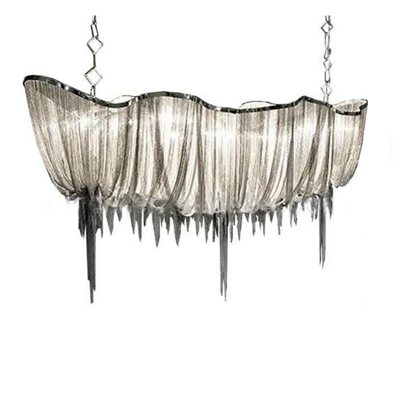 Imagem -06 - Modern Lustre Suspensão Lustre Grande Cadeia Luminária Luxo Home Decor Lâmpadas para Teto 2024