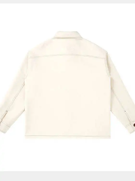 الرجال الشتاء القطن الصوف مزدوجة الوجه تويد Jaet فضفاض ملابس العمل معطف عصري P4484H2 عادية طويلة Sve سستة إغلاق